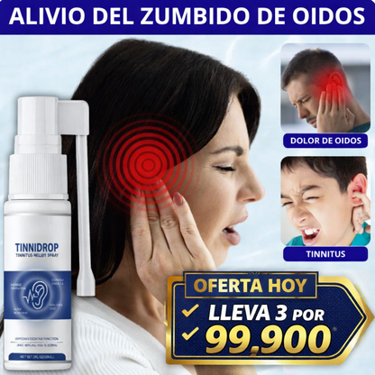 Tinnidrop Alivio Rápido Para Zumbidos y Dolores