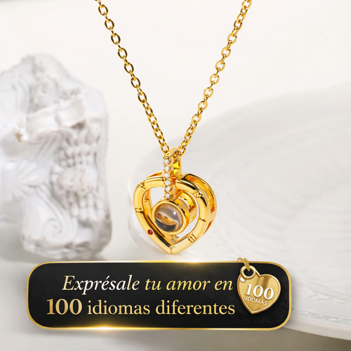 Collar Corazón Te Amo 100 Idiomas