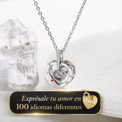 Collar Corazón Te Amo 100 Idiomas