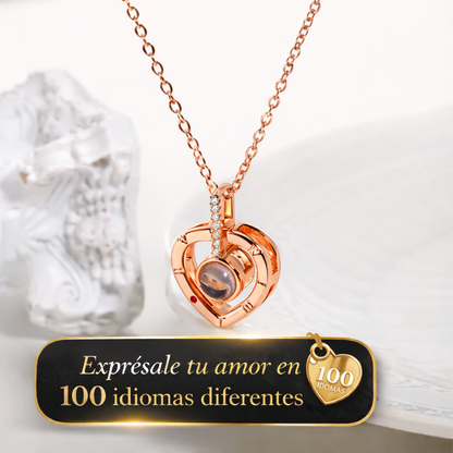 Collar Corazón Te Amo 100 Idiomas