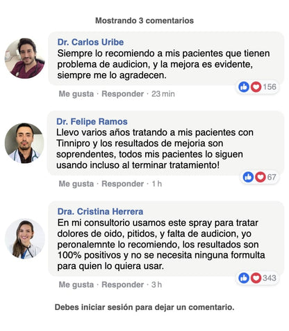 Tinnidrop Alivio Rápido Para Zumbidos y Dolores