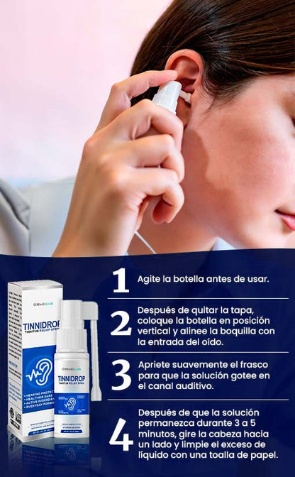 Tinnidrop Alivio Rápido Para Zumbidos y Dolores