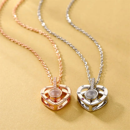 Collar Corazón Te Amo 100 Idiomas