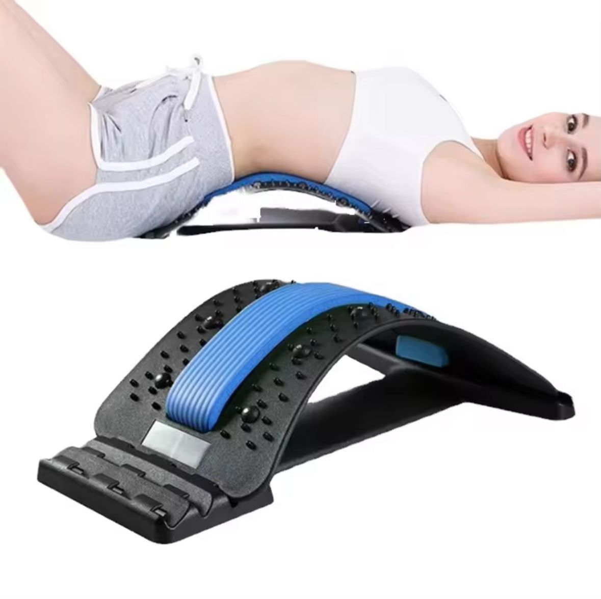 Camilla Ortopédica Lumbar con acupresión y terapia magnética